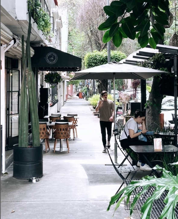 A coffee corner in Mexico City